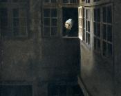 威尔汉姆 哈莫修依 : Courtyard in Strandgade